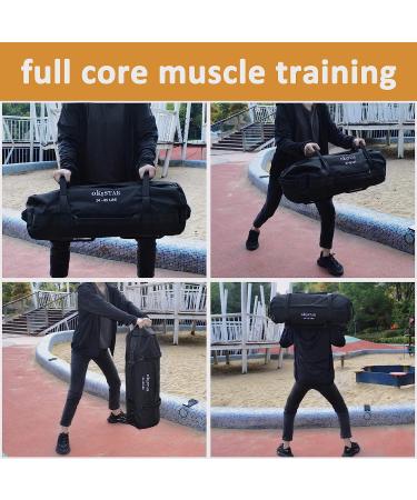 OK5STAR Heavy Duty Adjustable Sandbags for Fitness - 24-85LBS Weighted Workout Bag for Strength Training and Conditioning - Home Gym Equipment with 8 Handles - Buy Online on GoSupps.com