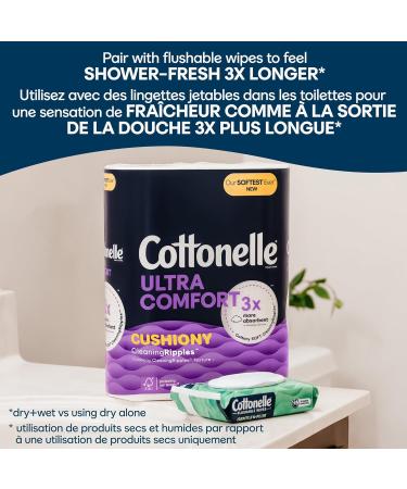 Cottonelle Ultra Comfort Toilet Paper Strong Toilet Tissue 24 Mega Rolls (24 Mega Rolls 96 Regular Rolls) 244 Sheets per Roll Packaging May Vary 24 Mega NEW - Buy Online on GoSupps.com