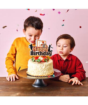 Basketball Cake Topper - Happy Birthday Shield | Sports Theme Decor for Young Girls - Buy Online on GoSupps.com