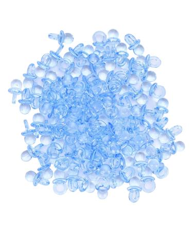 200pcs Acrylic Pacifiers Baby Pacifiers Baby Pacifier Party Gifts For Baby Party Games(Blue)