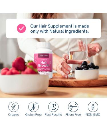ALTAGAMMA Hair Growth Supplements - Nourishes Thinning Strengthen Nails & Skin & Combat Hair Loss - Hair Growth Vitamins for Women & Men with Marine Collagen Peptides 60 Capsules | 30 Day Supply - Buy Online on GoSupps.com