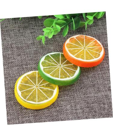 Zerodeko 50pcs Barber Mats for Clippers Hanging Grapes Toys for Kids Kid Toys Orange Props Fruit Plastic Fake Yellow 5X0.9cm - Buy Online on GoSupps.com