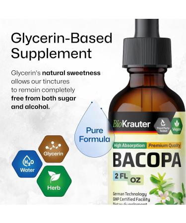 BIO KRAUTER Bacopa Tincture 2 Fl. Oz. & Ginkgo Biloba 90 Gummies - Buy Online on GoSupps.com
