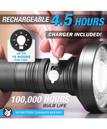 Bell+Howell Taclight Max Ultra High-Powered 500 Lumens Handheld Flashlight- Rechargeable, Water Resistant, 15 Hours Long-Lasting, 5 Modes - for Outdoor and Camping - Buy Online on GoSupps.com