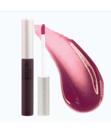 Zuzu Luxe Sheer Gloss (Mania - Deep Plum/Cool Creme)  Natural Lip Gloss  Natural  Paraben Free  Vegan  Gluten-free  Cruelty-free  Non GMO  0.17 oz