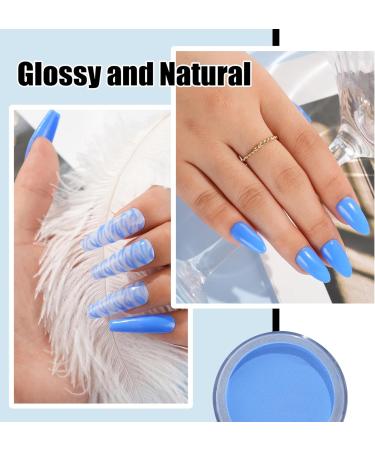 28g Poudre de trempage Bleu Poudre pour ongles plongeants Nail art fran ais Kit de manucure pour d butants syst me de nail art DIY domicile pas besoin de lampe ongles - Buy Online on GoSupps.com
