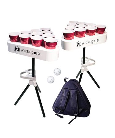 Versapong Portable Beer Pong Table/Tailgate Game with Backpack Carry Case and Balls