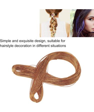 Hair Tinsel Kit Hair Tinsel Heat Resistant Hair Tinsel Strands Kit Hair Tinsel for Fashion Shows for Parties(Shiny gold) - Buy Online on GoSupps.com