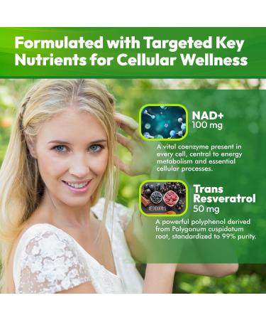 NAD+ Liquid Supplement - Liposomal NAD+ Boost for Healthy Aging Longevity & Cellular Energy - Nicotinamide & Resveratrol Complex for Brain & Mitochondrial Support - Vegan Sugar Free 4 fl oz 4 Fl Oz (Pack of 1) - Buy Online on GoSupps.com