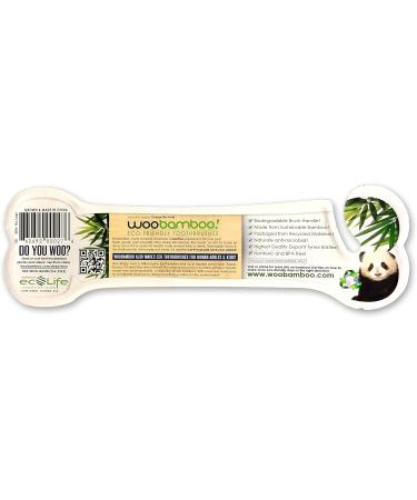 Woobamboo Large Breed Bamboo Toothbrush 2 Pack - Eco-Friendly Dental Care - Buy Online on GoSupps.com