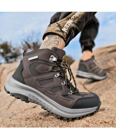 UPSOLO Men's Brown Hiking Boots - Size 8 - Buy Online on GoSupps.com
