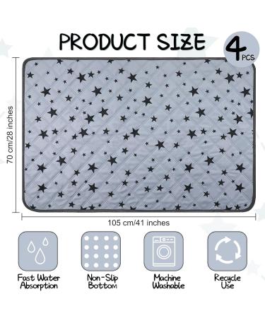 Namalu 4-Pack Reusable Training Pads for Dogs & Guinea Pigs - Absorbent Slipproof Star Pattern (70 x 105 cm) - Ideal for Pet Urine & Messes - Buy Online on GoSupps.com