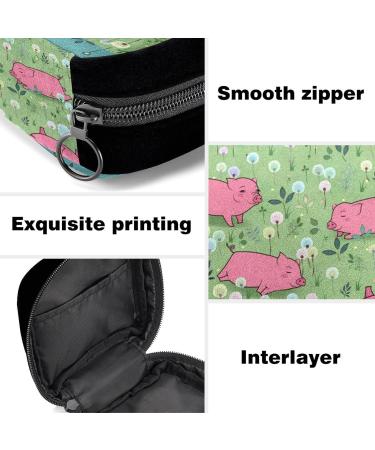 Period Bag Sanitary Napkin Storage Holder - Pig Pink Color - Buy Online on GoSupps.com