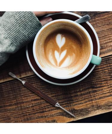 Buy Lurrose Coffee-Free Linen Pencil Cake Template & Barista Pen - Stainless Steel Coffee Art Tool for Perfect Coffee Designs - Buy Online on GoSupps.com