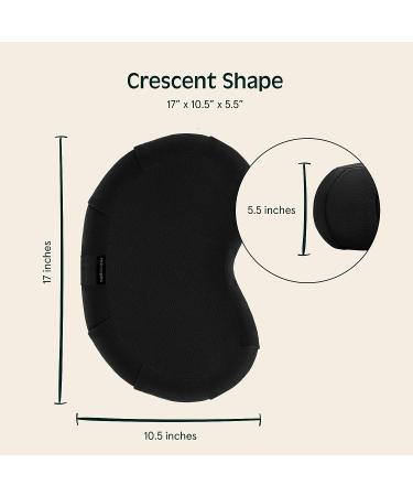 Retrospec Sedona Zafu Meditation Cushion with Buckwheat Fill - Yoga Pillow, Machine Washable, 100% Cotton Cover - Black - Buy Online on GoSupps.com