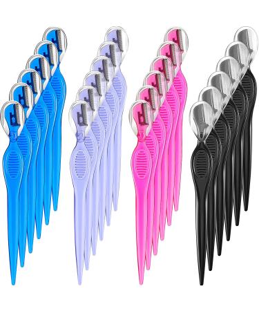 24 pieces eyebrows razor small head brewed face lip razor trimmer with protective cover for women men multi -purpose face care tools - Buy Online on GoSupps.com