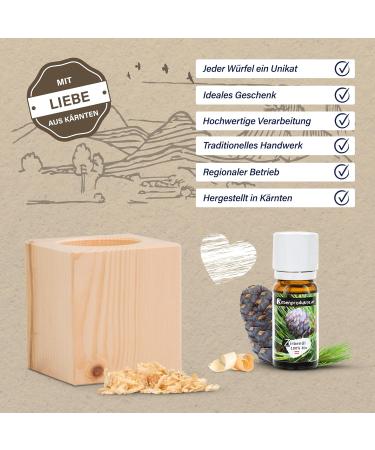 Buy Stone Pine Cube Set - Double Pack with Organic Stone Pine Oil & Shavings - 7x7x8cm | International Shipping Available - Buy Online on GoSupps.com