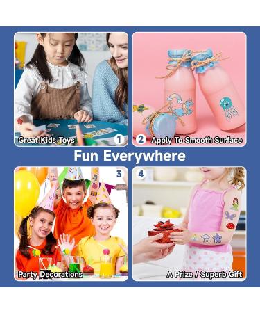 EMOME 204 Sheets Kids Fake Temporary Tattoos | Individually Wrapped Tattoo Stickers for Boys and Girls | Birthday Party Favors and Goodie Bags - Buy Online on GoSupps.com