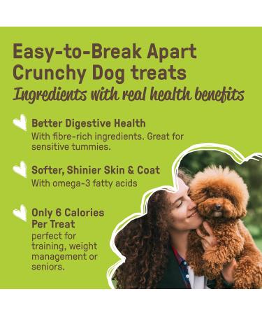 Cookie PAL Dog Treats Organic Soft Bites (Peanut Butter & Apple) Human Grade Dog Treats for Small Dogs & Large Only 6 Calories Puppy Treats Made in Canada 250g (Pk of 3) Peanut Butter Apple 250 Grams (Pack of 3) - Buy Online on GoSupps.com