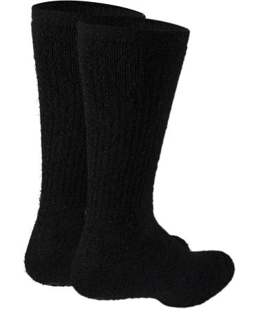 Truform Medical Compression Socks 8-15 mmHg for Men & Women - Crew Length Mid-Calf Black Large (Pack of 2) - International Shipping - Buy Online on GoSupps.com