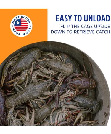 Protoco CT18R 11x18 Mesh Crawfish and Shrimp Trap - Freshwater & Saltwater Cage Style Fishing - Black - Buy Online on GoSupps.com