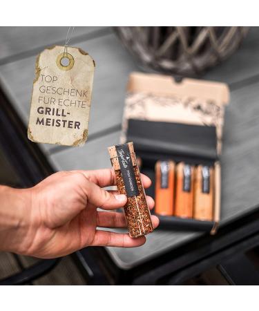 Timber Taste Grill Spices Gift Set for Men - 5 Exquisite BBQ Spices & Recipes | Perfect Father's Day & Personalized Grill Accessories - Buy Online on GoSupps.com