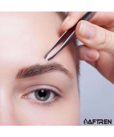 Professional Eyebrow Tweezers Slant Tip Precision Hair Tweezers Men & Women Stainless Steel Best for Plucking Chin Facial Hair 3.2"/8.3 cm - Buy Online on GoSupps.com