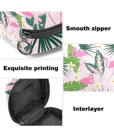 Flamingo Menstrual Cup Pouch & Sanitary Napkin Storage Bag - Portable Organizer for Girls - Multicoloured - Buy Online on GoSupps.com