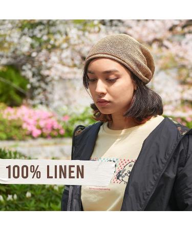 CHARM Linen Beanie Hat: Men's Slouchy & Women's Baggy Knit Cooling Cap in Black - Buy Online on GoSupps.com