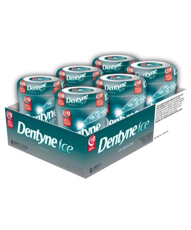 Dentyne Ice Avalanche Chewing Gum - 6 bottles (60 pieces) - Sugar-Free Gum