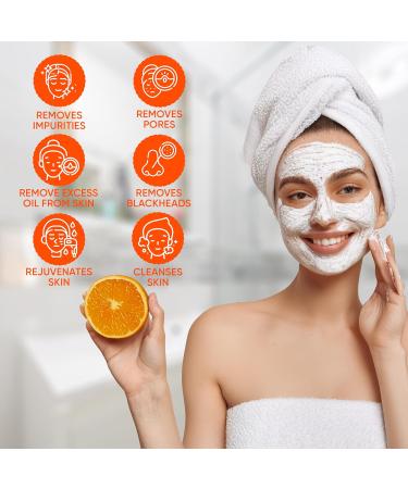 Orange Peel Herbal Facial Scrub | Natural Citrus Exfoliant for All Skin Types | Gentle Skin Cleansing & Rejuvenation - 5.30 oz - Buy Online on GoSupps.com