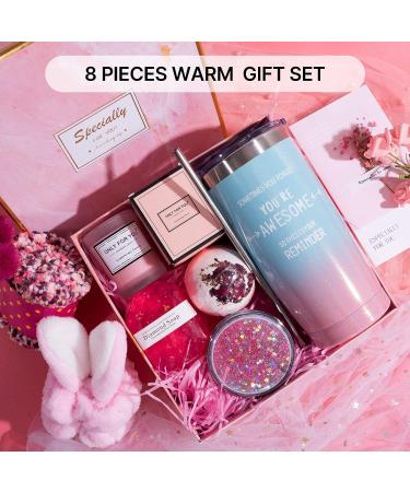 Unique Happy Birthday Spa Gift Box for Women | Perfect Mother's Day, Christmas, Thank You Gifts | Ideal for Mom, Sister, Best Friend, Wife | Pink - Buy Online on GoSupps.com