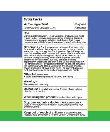 PLENO Ringworm Treatment - Antifungal Spray & Cream for Jock Itch Eczema Tinea Versicolor Athletes Foot | Fast Relief for Rash & Itchy Skin - Buy Online on GoSupps.com