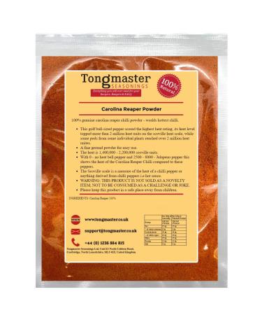 100% Genuine Carolina Reaper Chilli Powder - 200g