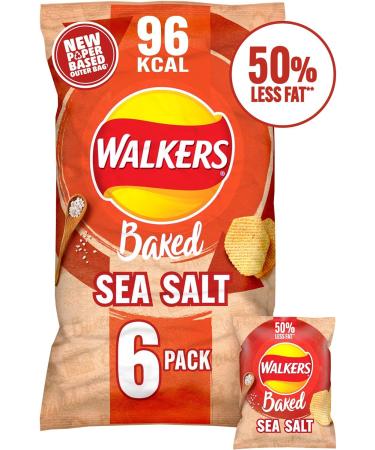 Walkers Variety Multipack Crisps (24X22g) 6x Sea Salt + 6x Cheese & Onion + 6x Salt & Vinegar + 6x Prawn Cocktail Boxed Treatz - Buy Online on GoSupps.com