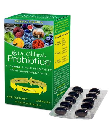 Essential Formulas Dr. Ohhira s Probiotics Original Formula with 3 Year Fermented Prebiotics, Live Active Probiotics and The only Product with Postbiotic Metabolites, 100 Capsules 100 Count (Pack of 1)