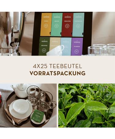 J. Hornig Fruit Tea Nature - 100 Natural Fruit Tea Bags | Fruity-Sweet Flavor No Added Flavors 4x25 Bags - International Shipping Available - Buy Online on GoSupps.com