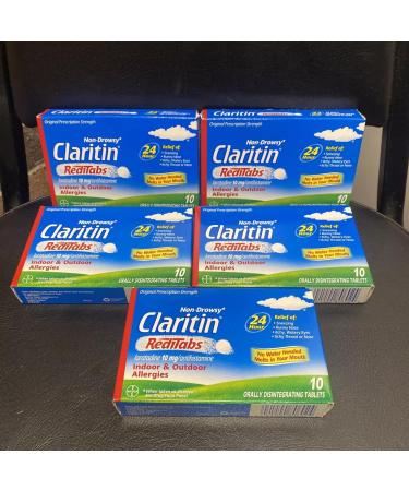 Claritin 24 Hour Indoor & Outdoor Allergy RediTabs - 10 ct Pack of 4
