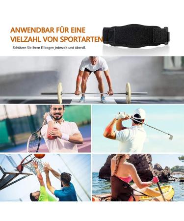 Elbow Bandages for Men - 2 Pack Tennis & Golfer's Arm Cuff | Relieve Pain & Improve Performance - Buy Online on GoSupps.com
