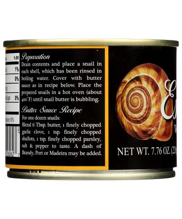 Roland Escargots 7.76oz: Premium French Snails for Gourmet Dining - Buy Online on GoSupps.com