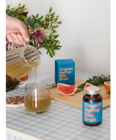 Symbeeosis Organic Herbal Elixir Brain with Ginkgo Biloba & Rosemary Enhances Memory and Concentration - 100g - Buy Online on GoSupps.com