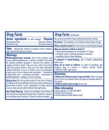 Chloraseptic Sore Throat Lozenges Citrus 18 ct (Pack of 1) - Buy Online on GoSupps.com