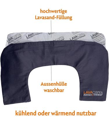 Physiotherm Lava Neck Thermal Pillow | Relaxation & Cooling Cotton Comfort | Neck & Shoulder Relief - Buy Online on GoSupps.com