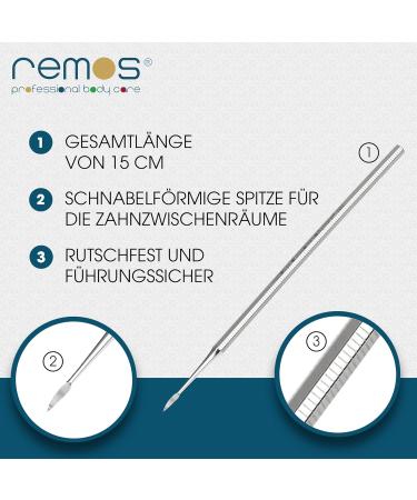 REMOS Tooth Eraser & Dental Mirror Set | Superior Oral Hygiene Tool Against Plaque | Ships Worldwide - Buy Online on GoSupps.com