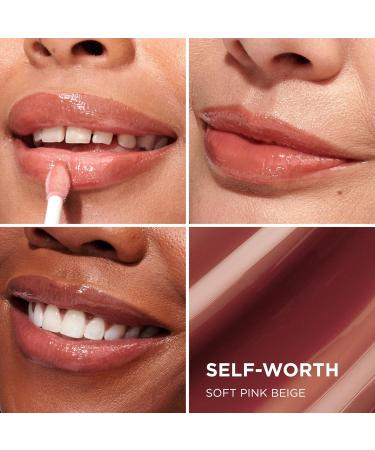 IT Cosmetics Confidence in a Serum Lip Gloss - 8HR Hydration Hyaluronic Acid & Vitamin E - High Shine Sheer Finish - Self-Worth Soft Pink Beige - International Shipping Available - Buy Online on GoSupps.com