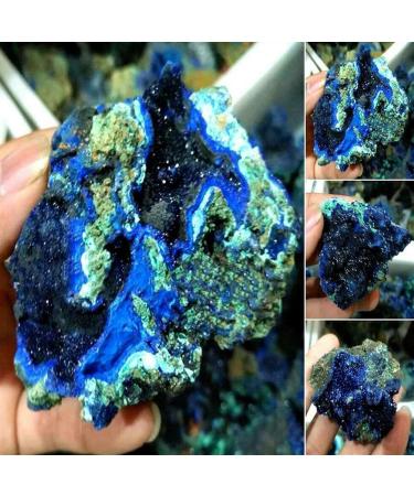 1PC Natural Azurite Malachite Geode Crystal Specimen Stone Collectible Gift ERBDRGAZ (Color : Irregular Shape Size : 4-6cm) 4-6cm Irregular Shape - Buy Online on GoSupps.com