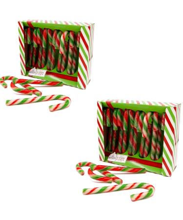 2x Candy Canes Bonds Peppermint for Christmas 12pk | Christmas Candy Canes Sweets Gift | Candy Cane Stockings | Sweets Bulk | Christmas Tree Decorations | Gingerbread House Kit | 144g