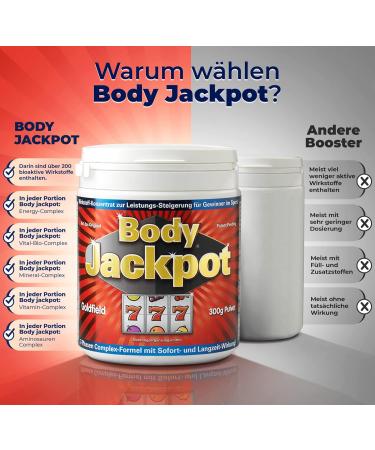 Goldfield Body Jackpot Pre Workout Booster with unique formula Fitness Booster for maximum performance energy muscle pump and focus with minerals trace elements and vitamins - Buy Online on GoSupps.com