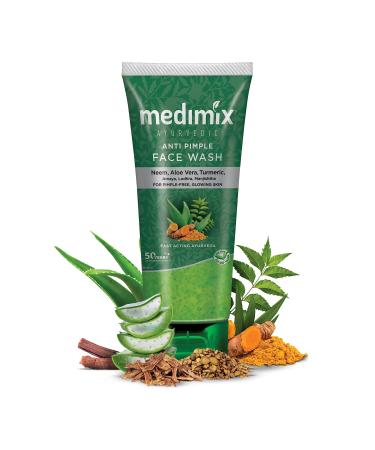 Medimix Ayurvedic Face Wash for All Skin Types - Soap Free - Paraben Free (100 ml / 3.4 oz)