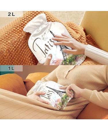 Buy Paris Eiffel Tower Hot Water Bottle - 2L Large Heat Bag for Pain Relief & Cold Therapy - International Shipping Available - Buy Online on GoSupps.com